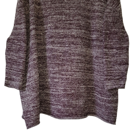 EUC Barefoot Dreams Cozychic Funnel Neck Pullover Red Wine Marled Oversized OS - Picture 7 of 14